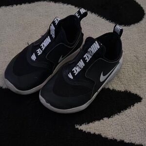 Nike Kids Black and White Slip-On Sneakers